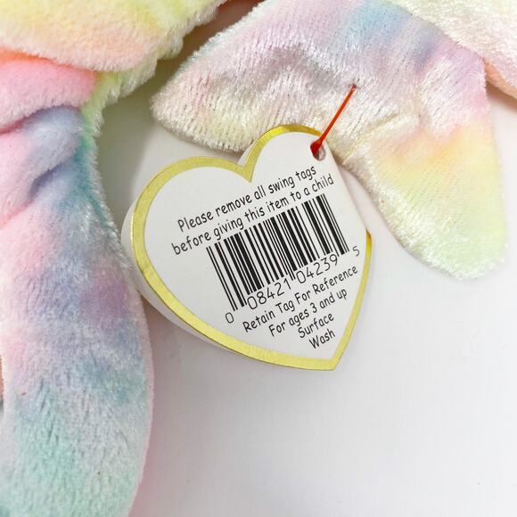 TY Vintage Seahorse "Neon" Beanie Baby - Picture 6 of 8